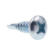 PRIME-LINE Sheet Metal Screw, Self-Dril, Pan, Phil #12 X 3/4in Zinc Plated Case Hard 100PK 9030245